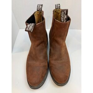 Establo Mens Brown Leather Chelsea Boots Pull On Work Boots Size 10 22109-58